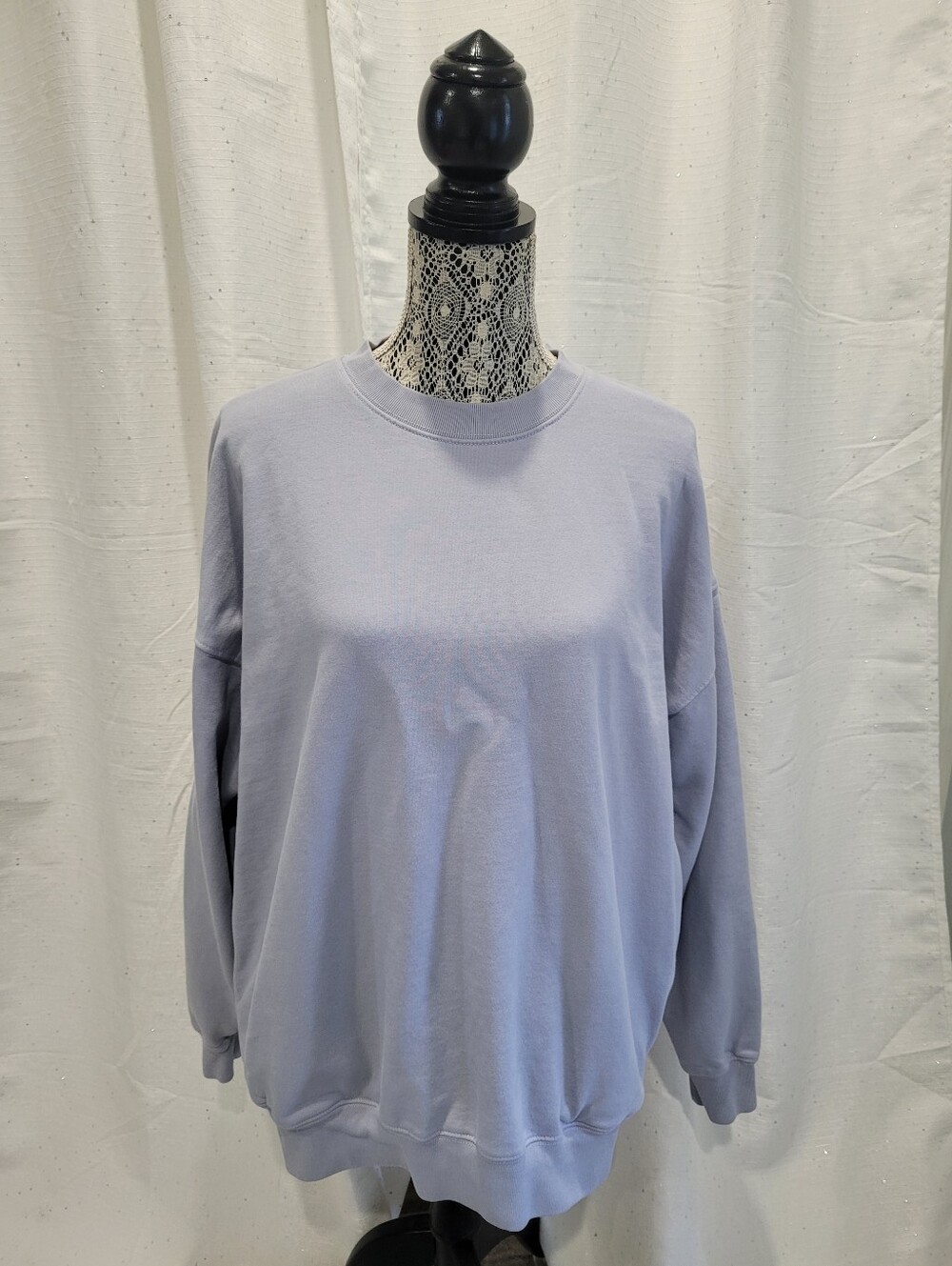 John Galt Crew Neck Sweatshirt Sz Large Oversized Lavender In Color
